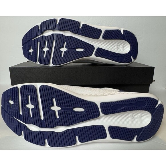 Under Armour Mens Size 9.5 Charged Pursuit 3 White Sonar Blue Running Shoes main image 14
